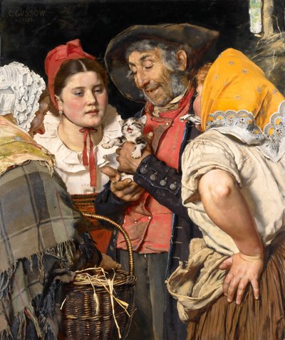 Le trésor du vieil homme (Das Kätzchen) - Karl Gussow